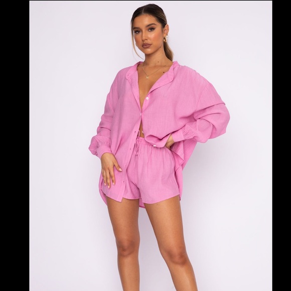 NWT: Take Me Out Shirt in Pink from White Fox Boutique. Size: S/M - Picture 2 of 8